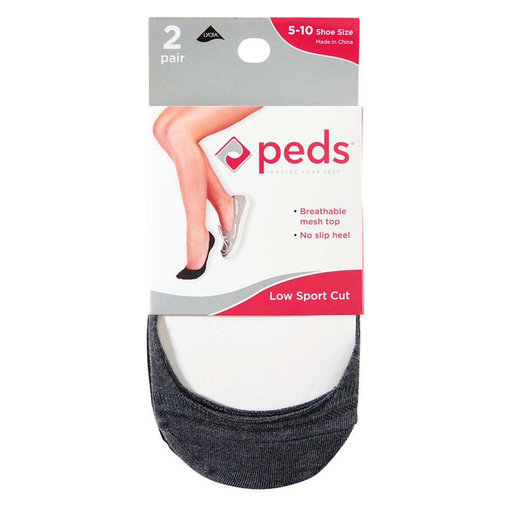 Peds Women's Ultra Low Cut Socks, 2 Pair