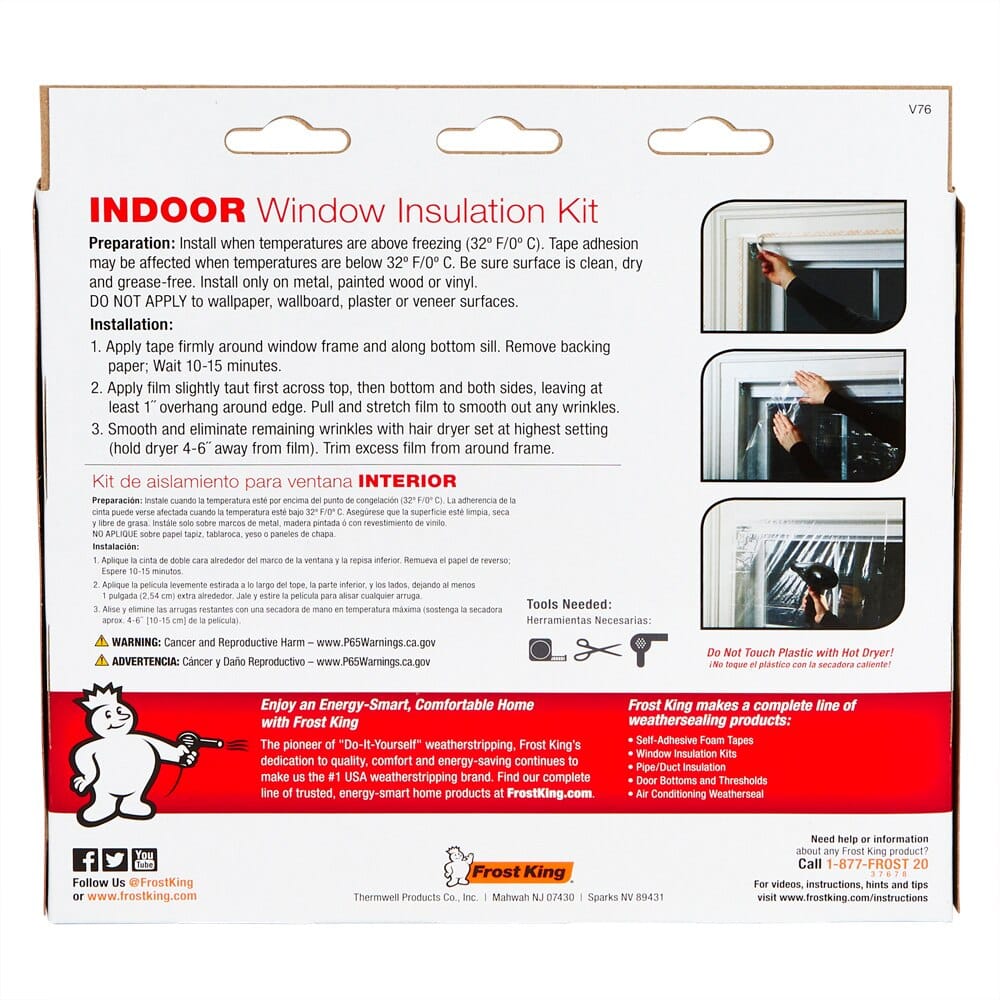 Frost King Patio Door Insulation Shrink Kit