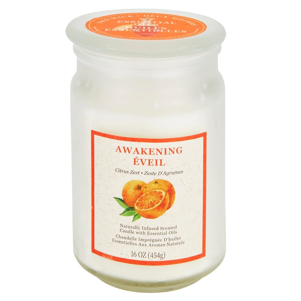 Awakening Eveil Citrus Zest Scented Jar Candle, 16 oz