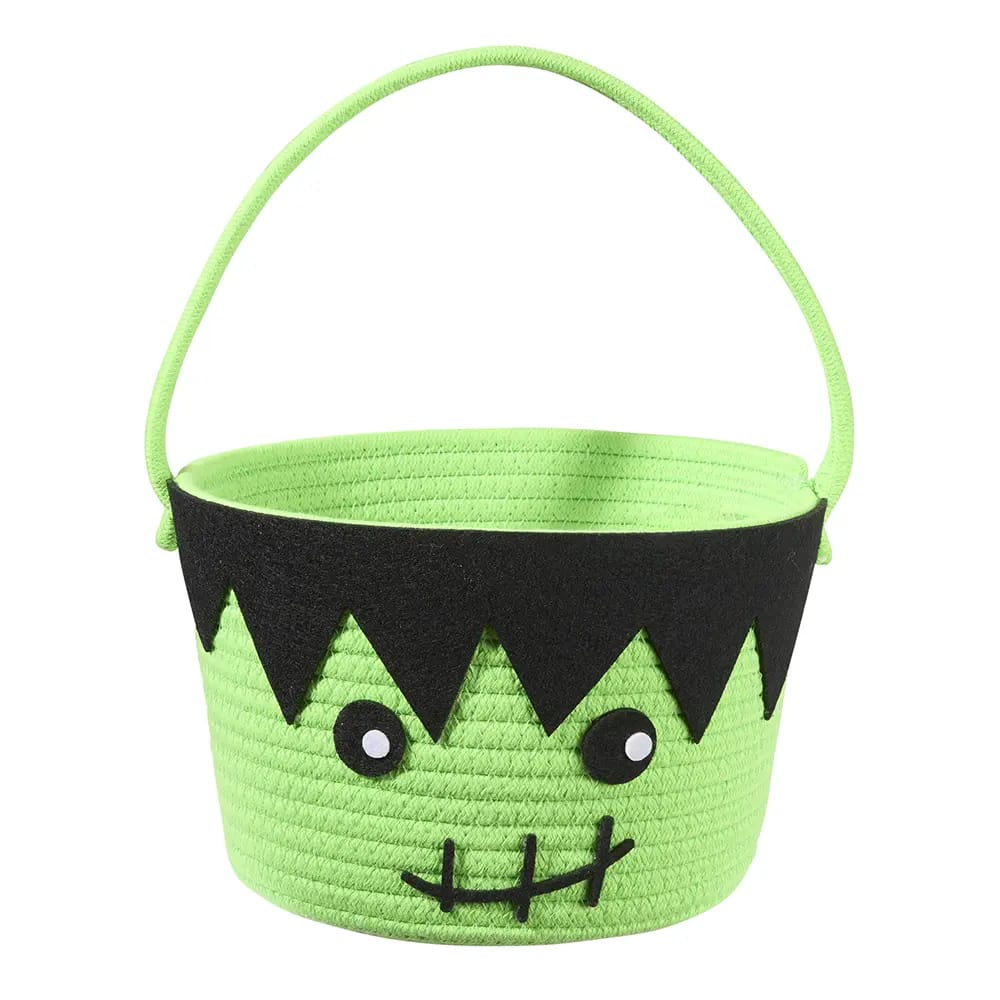 Braided Fabric Halloween Trick-Or-Treat Baskets