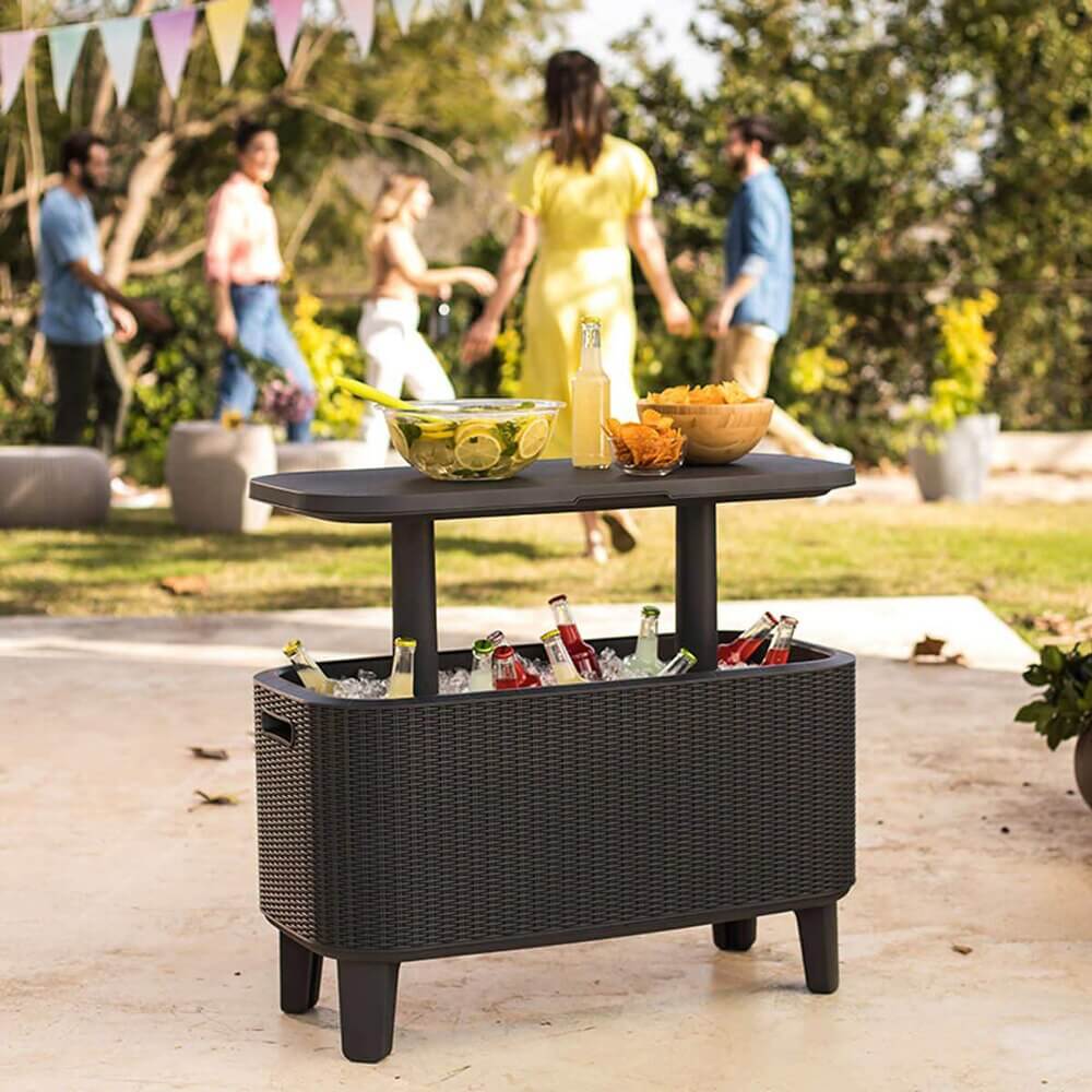 Keter Bevy Bar Table and Cooler Combo