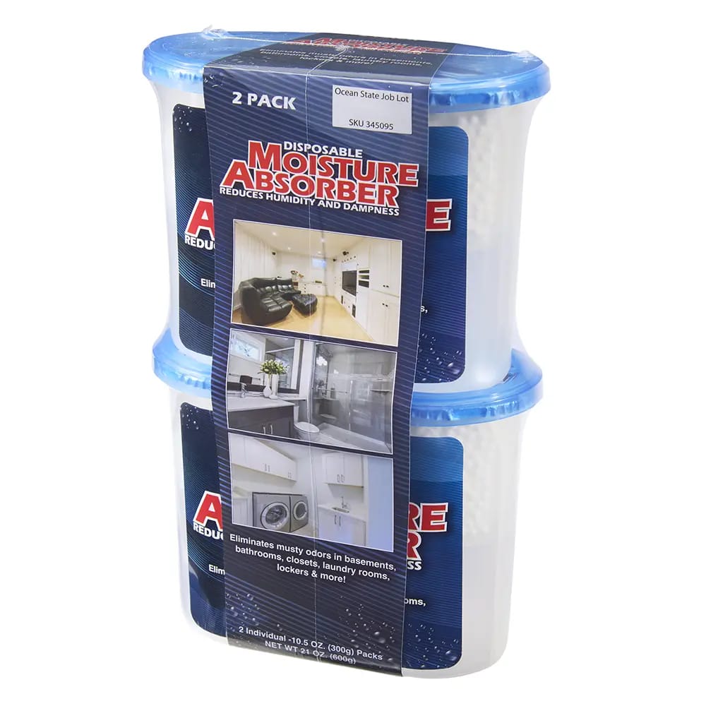 Disposable Moisture Absorber, 10.5 oz, 2 pk