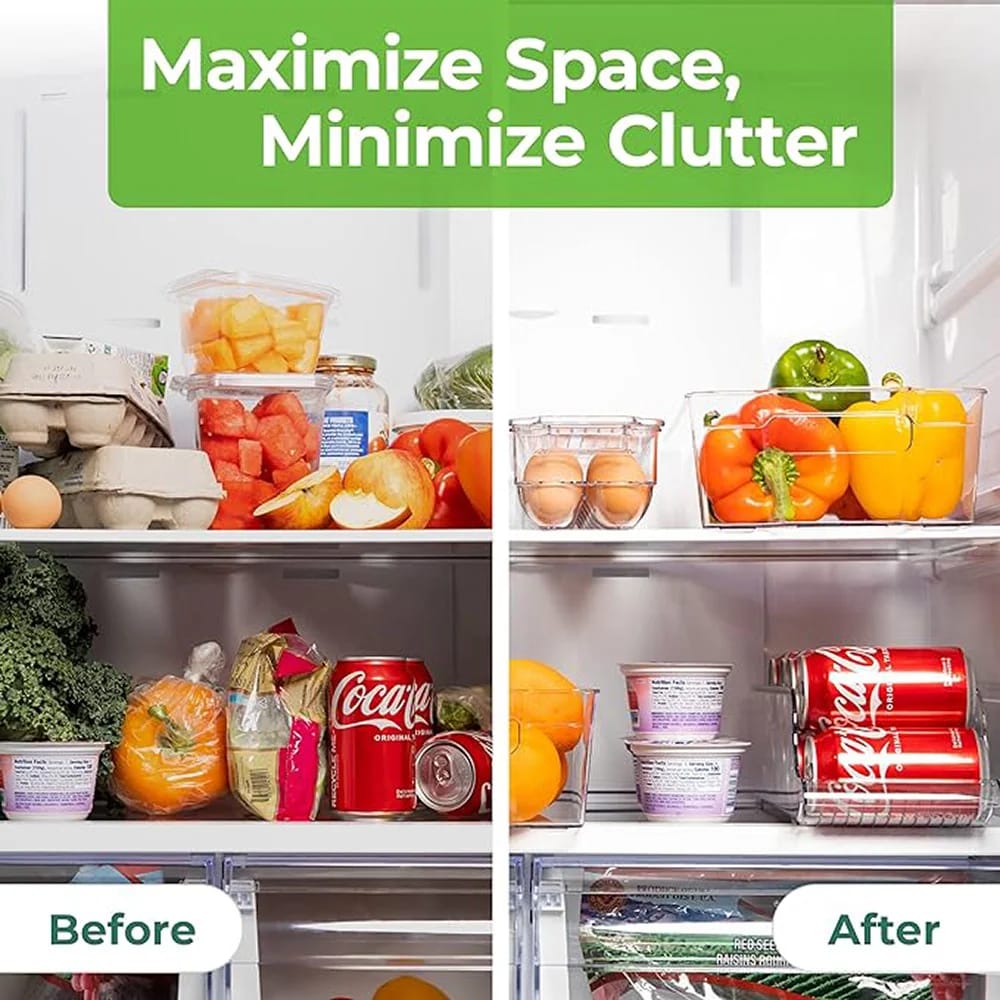 Greenco Refrigerator Organizer Bins