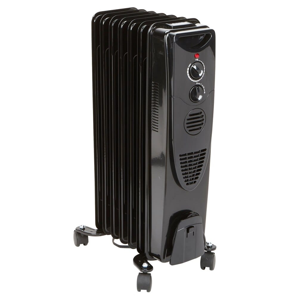 Century Oil-Filled Radiator Heater, Black