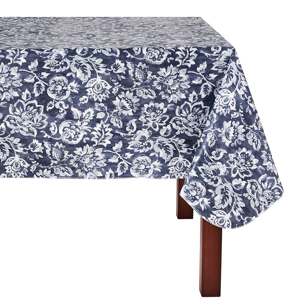 Muted Vinyl Tablecloth with Flannel Backing