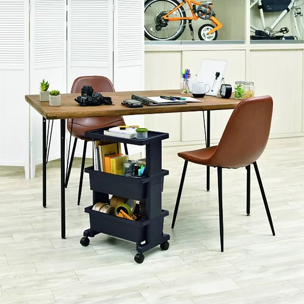 JEJ Astage Mini Rolling Wagon, Black