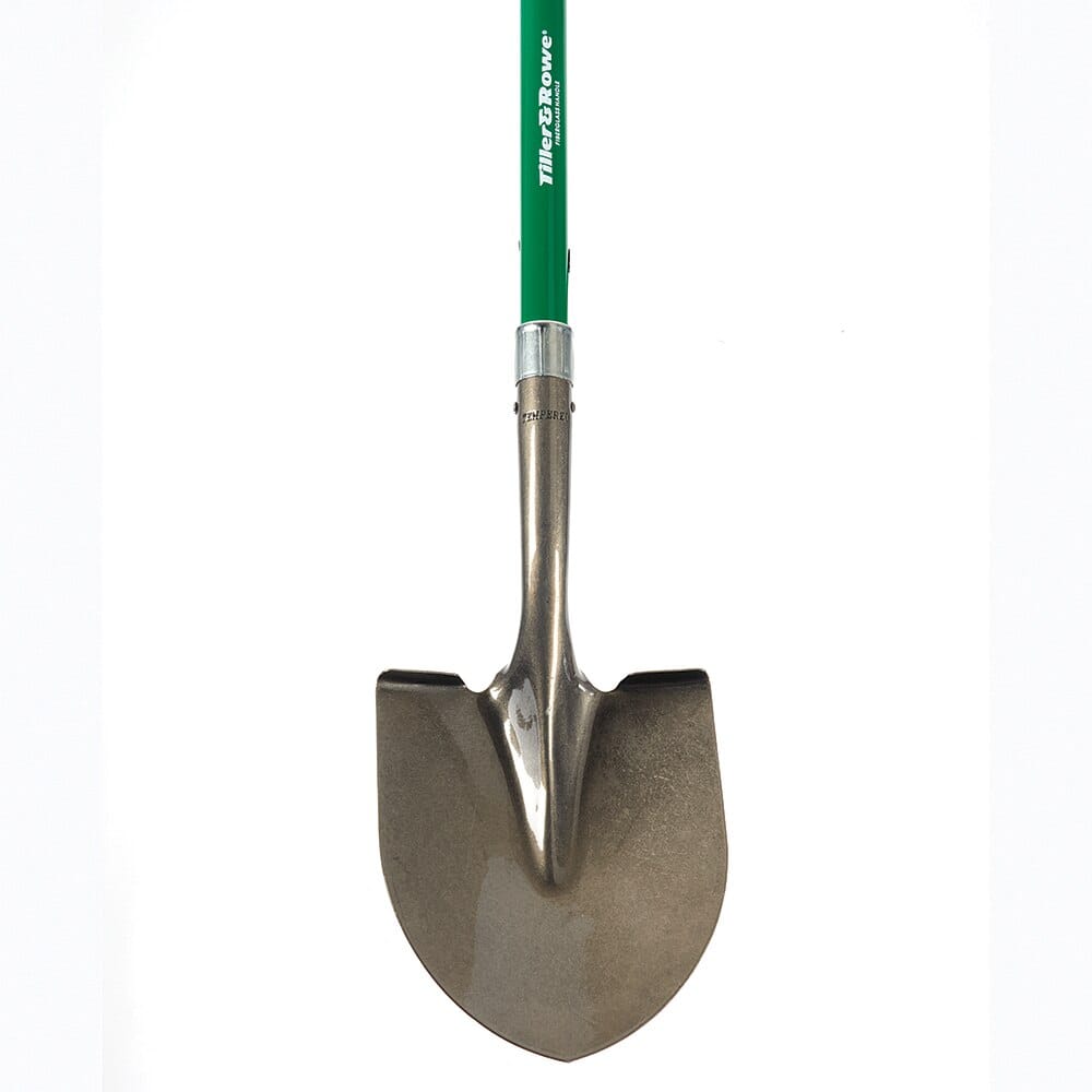 Tiller & Rowe Fiberglass Handle Round Point Shovel