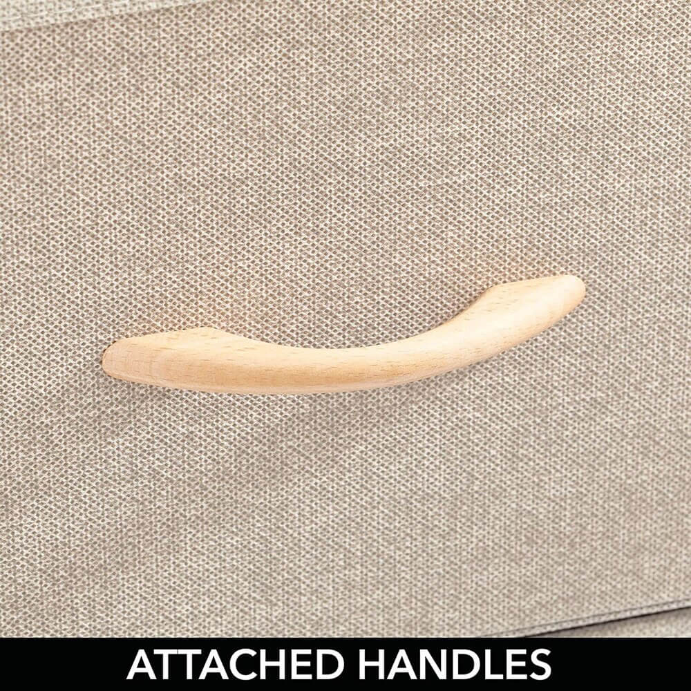 mDesign Modern 8-Drawer Storage Tower, Linen