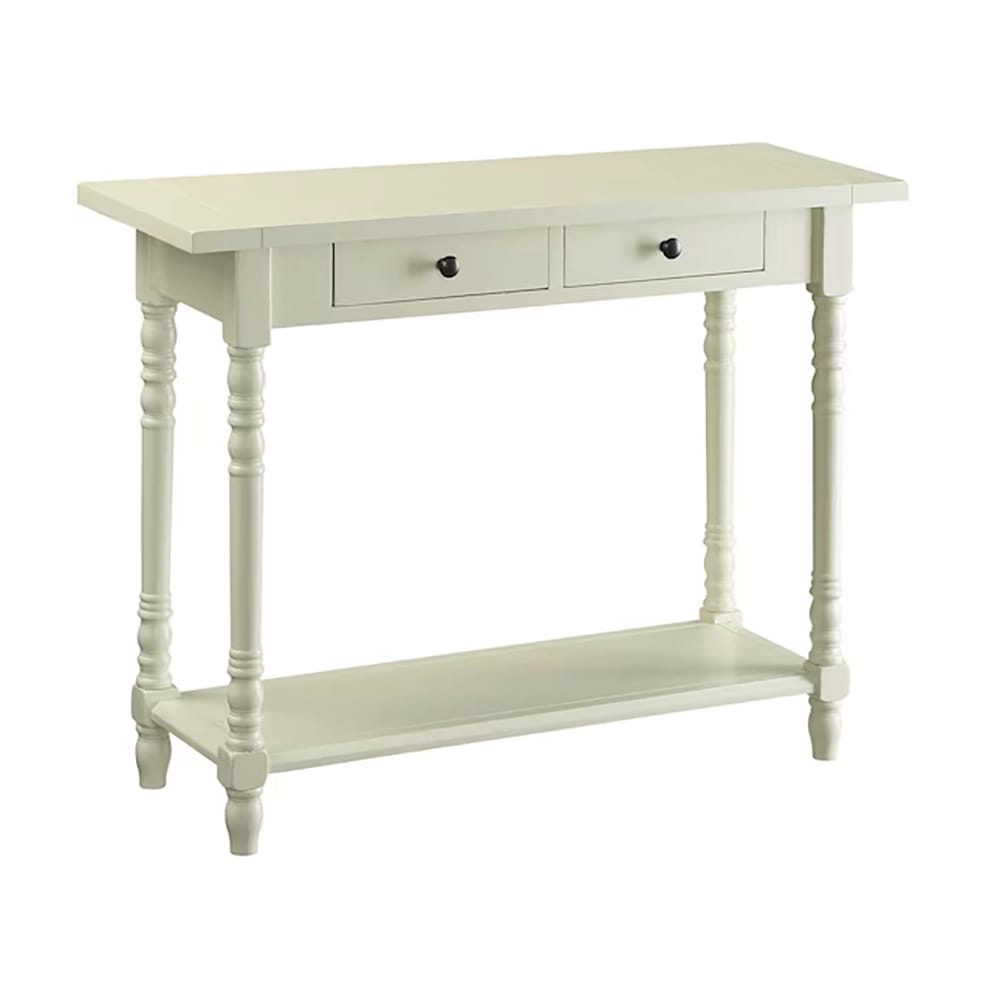 4D Concepts Simplicity Casual Wood Console Table, Buttermilk