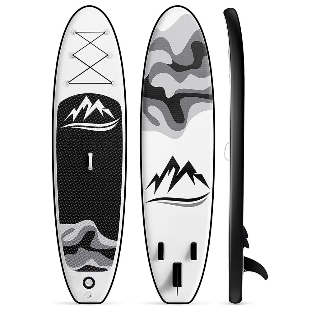 Lange DriftReign Inflatable Paddle Board, Black/White