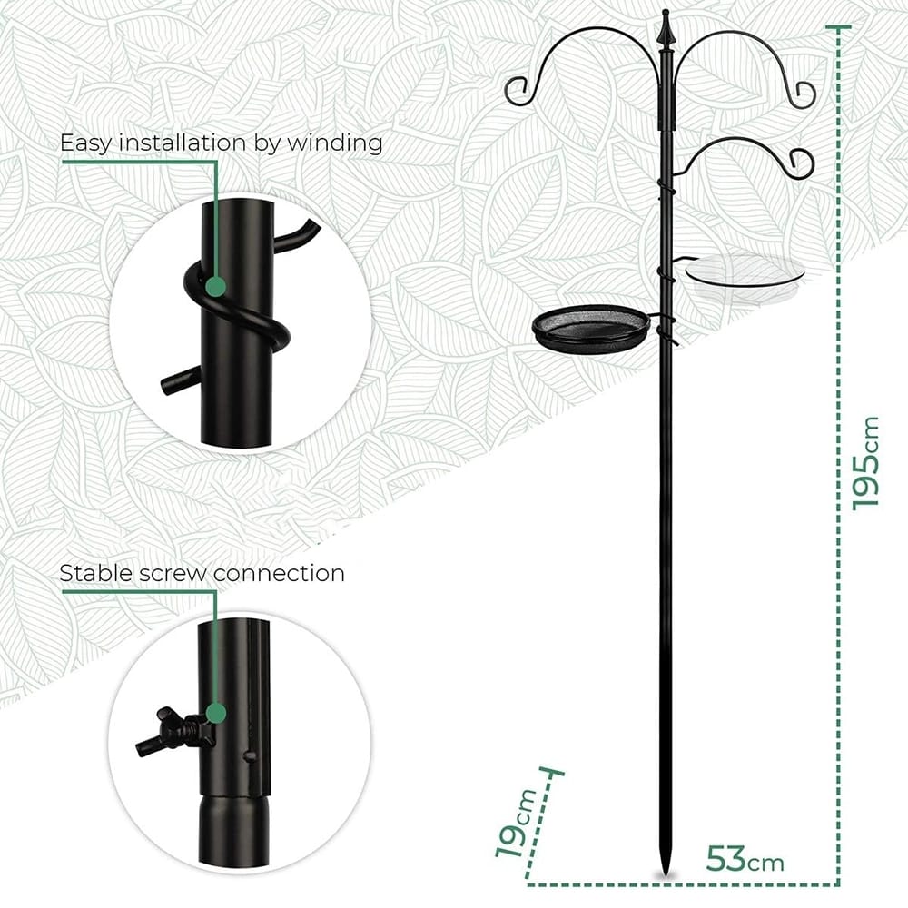 Wildlife Friend 78" Metal Bird Feeding Station