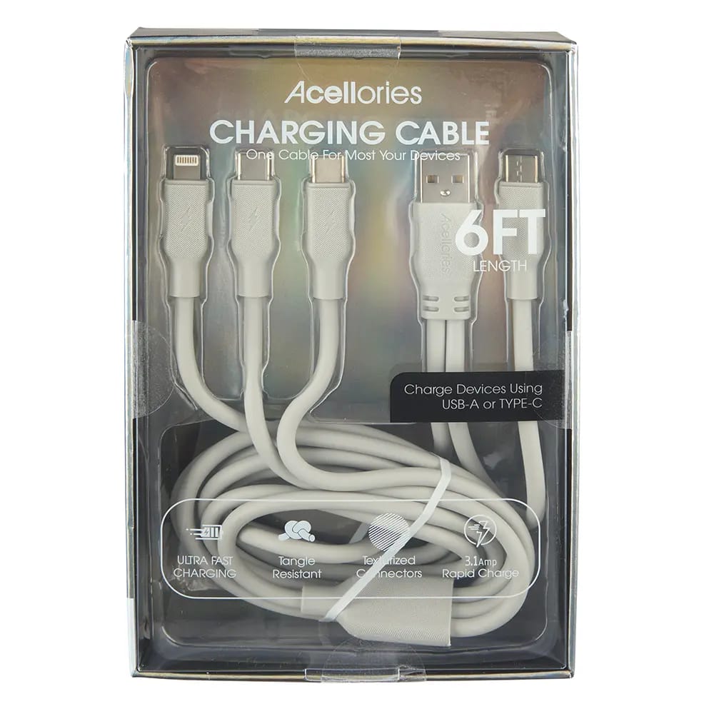 Acellories 4-In-1 Charging Cable
