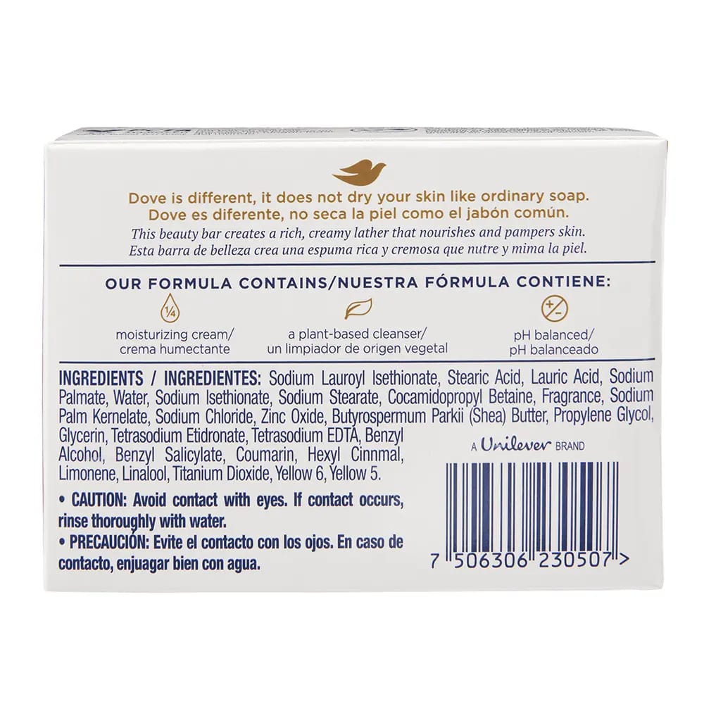 Dove Shea Butter Moisturizing Cream Bar Soap, 4.75 oz