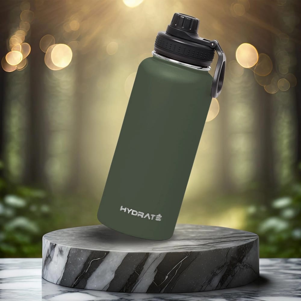 HYDRATE 32 oz Water Bottle, Green