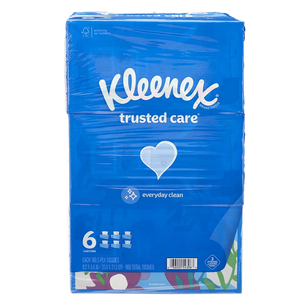 Kleenex 2-Ply Everyday Tissues, 6 Pack