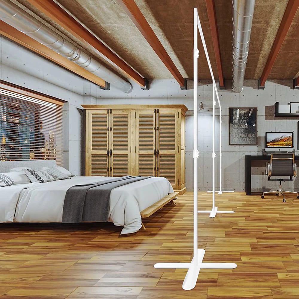 Room/Dividers/Now Small Freestanding Room Divider Stand, White