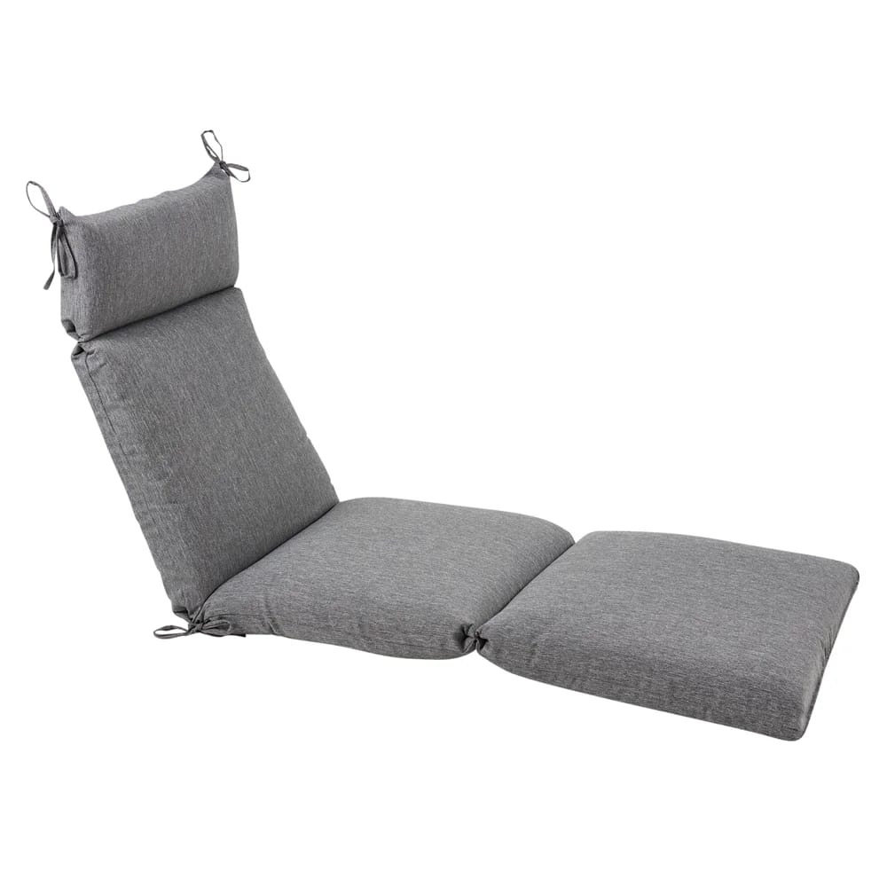 Outdoor Chaise Cushion, Charcoal