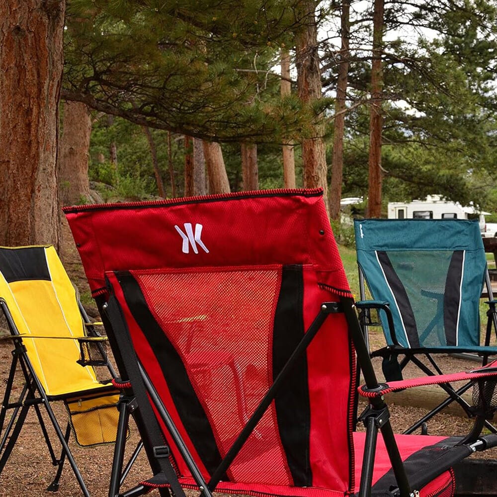 Kijaro XXL Dual Lock Portable Camping Chair, Cayman Blue Iguana