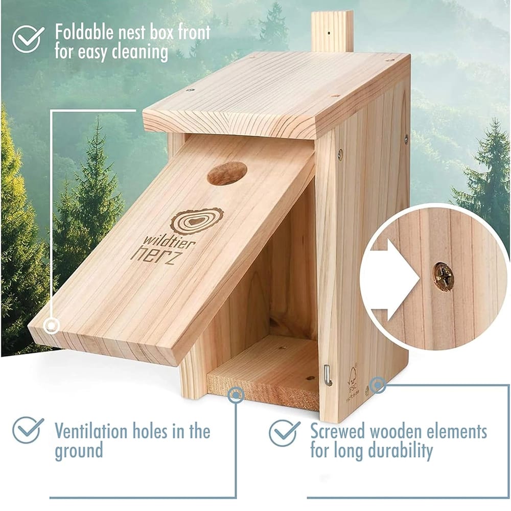 Wildtier Herz Nesting Box