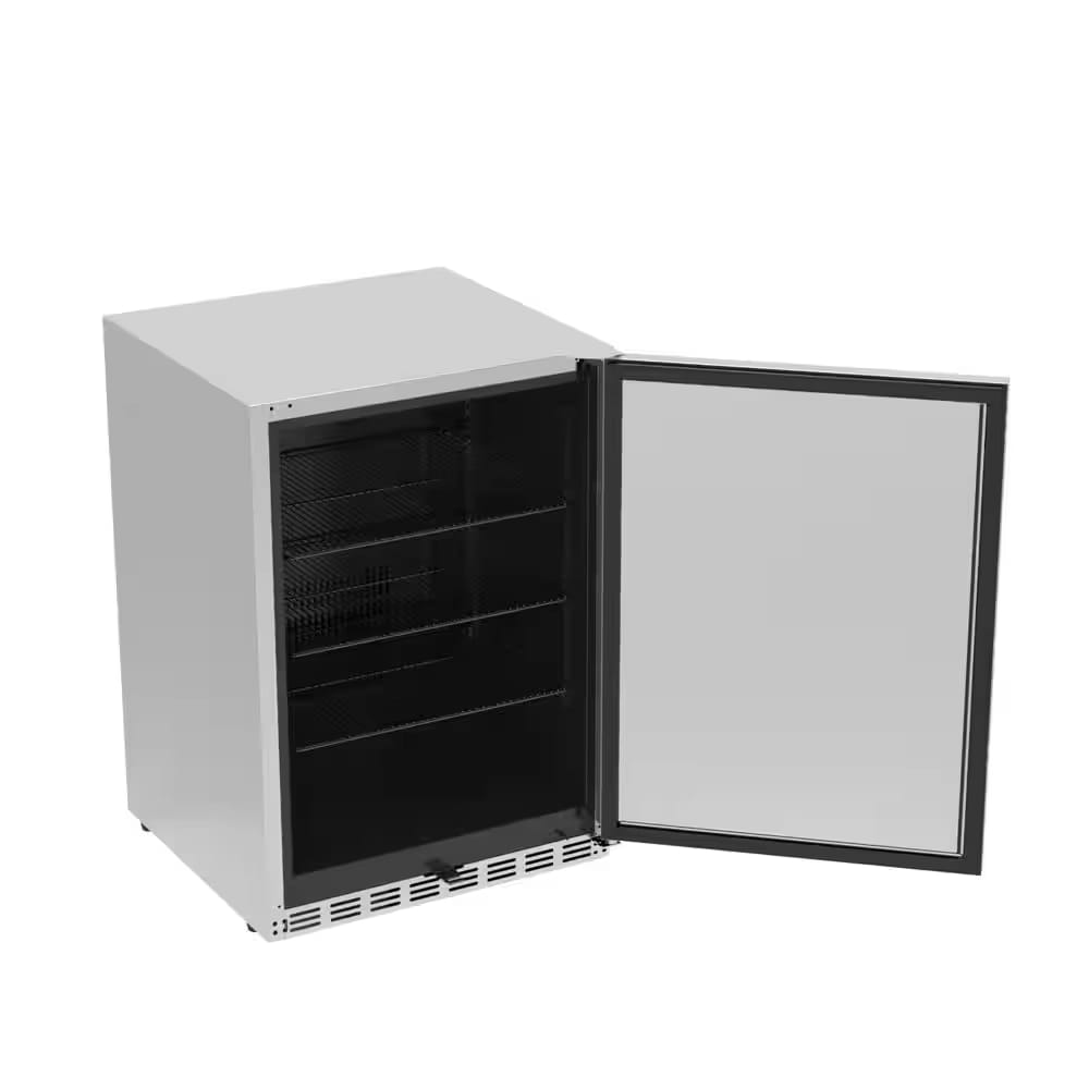 HCK 5.12 cu. ft. Stainless Steel Undercounter Beverage Refrigerator