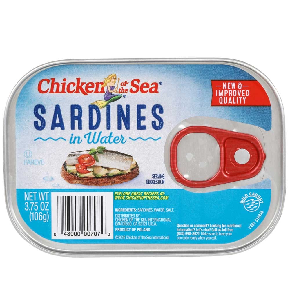 Chicken of the Sea Sardines in Water, 3.75 oz