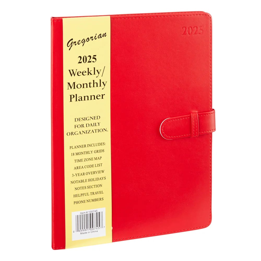 2025 Gregorian Weekly/Monthly Planner, 10.5"