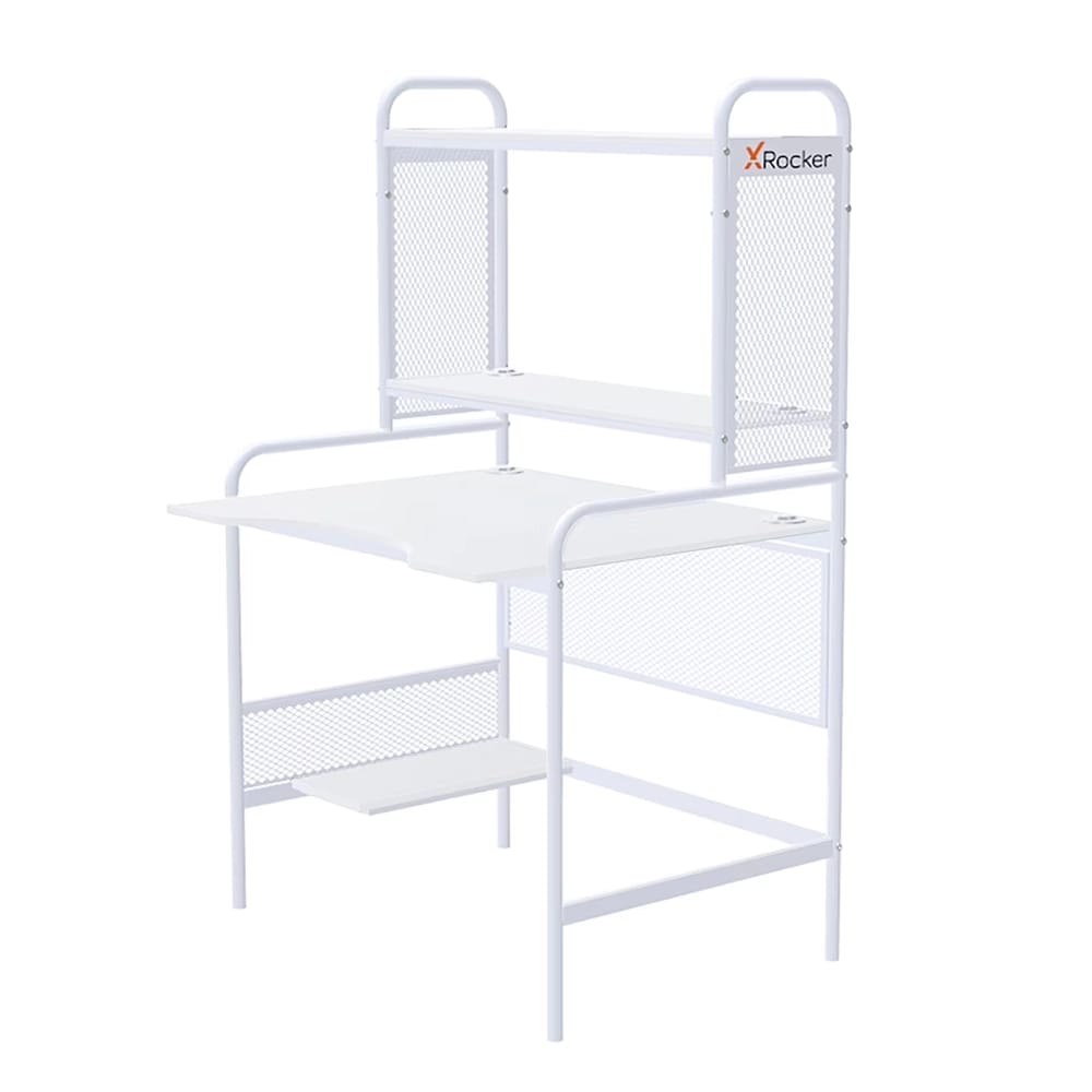 X Rocker iCarus V2 Gaming Desk, White