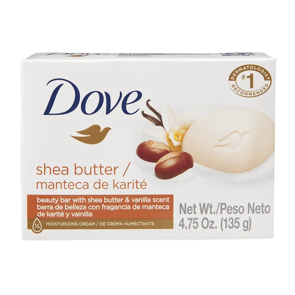 Dove Shea Butter Moisturizing Cream Bar Soap, 4.75 oz