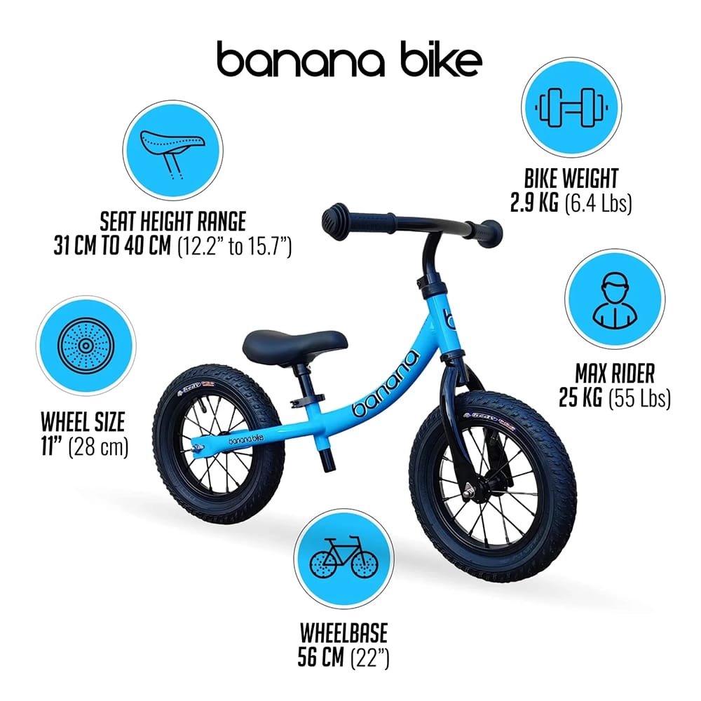 Banana Bike GT Balance Bike, Blue