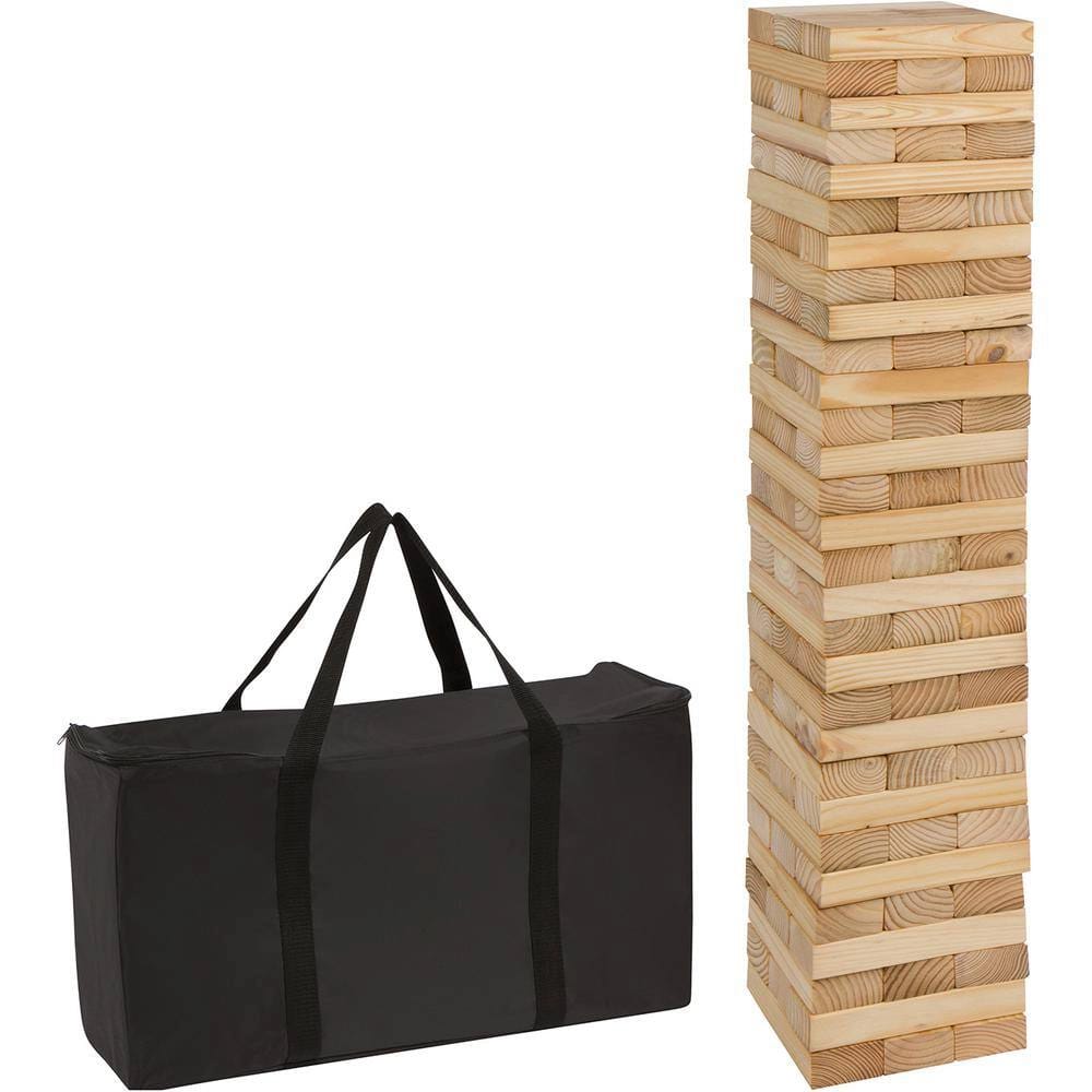Trademark Innovations Giant 90-Piece Wooden Stacking Game