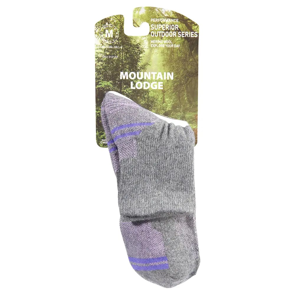 Mountain Lodge Women’s Performance Outdoor Series Merino Wool Hiker Socks