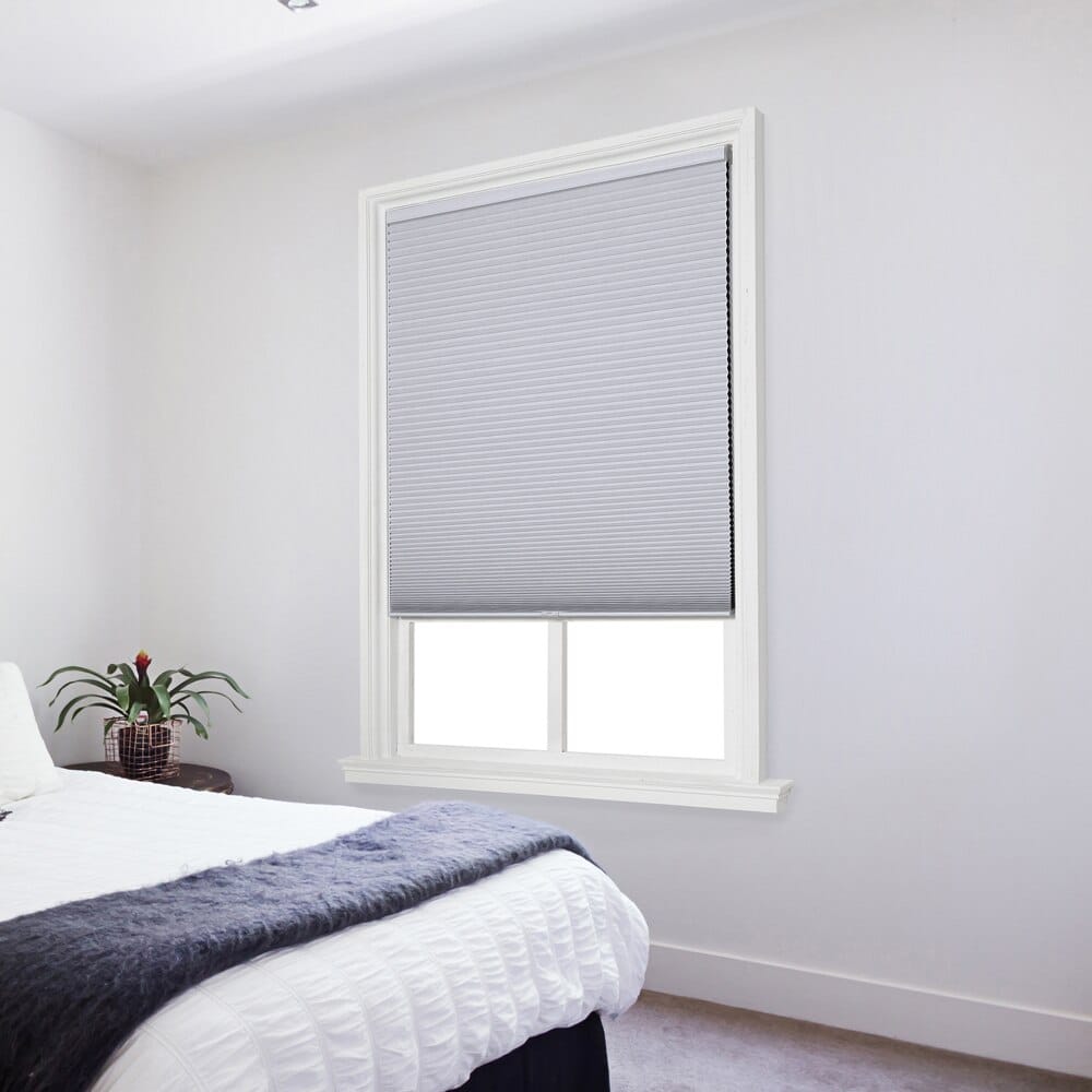 Home Basics Cordless Room Darkening 1" Cellular Shades, White, 23" x 72"