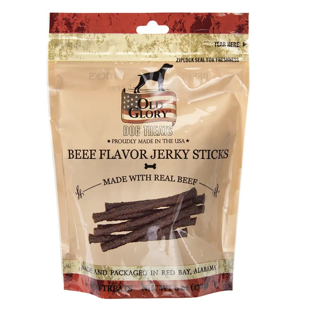 Old Glory Beef Flavor Jerky Stick Dog Treats, 6 oz