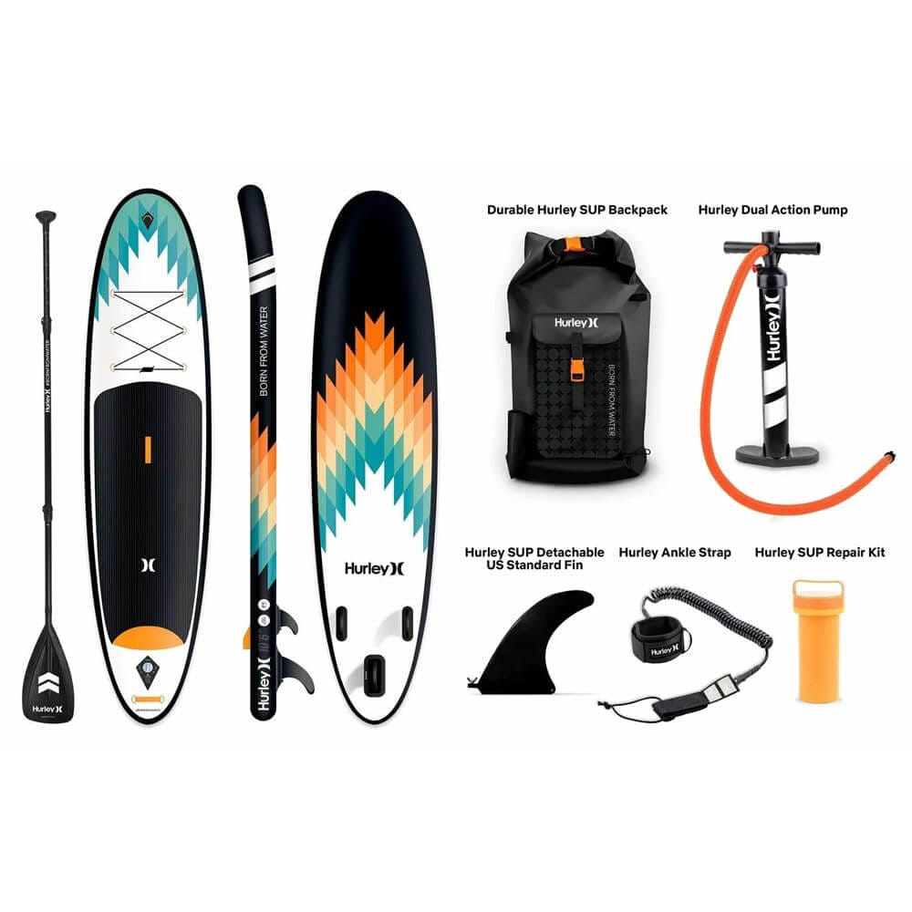 Hurley Advantage Outsider 10'6" Inflatable Stand Up Paddle Board Kit