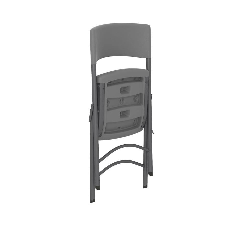 Cosco Zown Commercial Standard Folding Chair, Shark Gray, 4 Pack