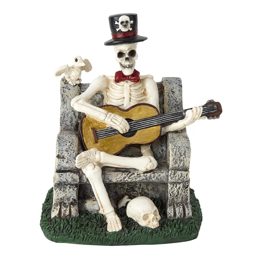 Resin Skeleton Playing Guitar