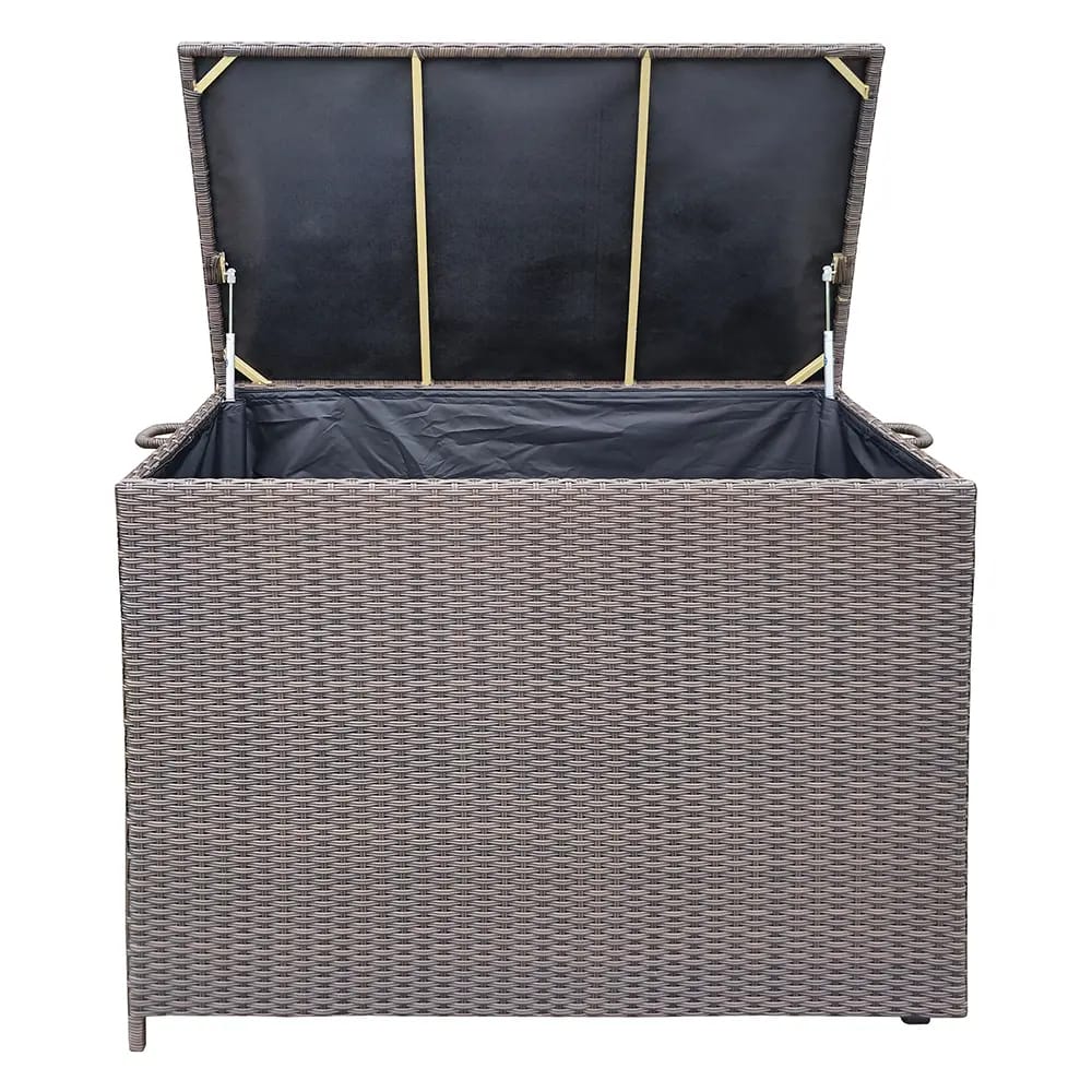 Resin Wicker Deck Box, 78 Gal