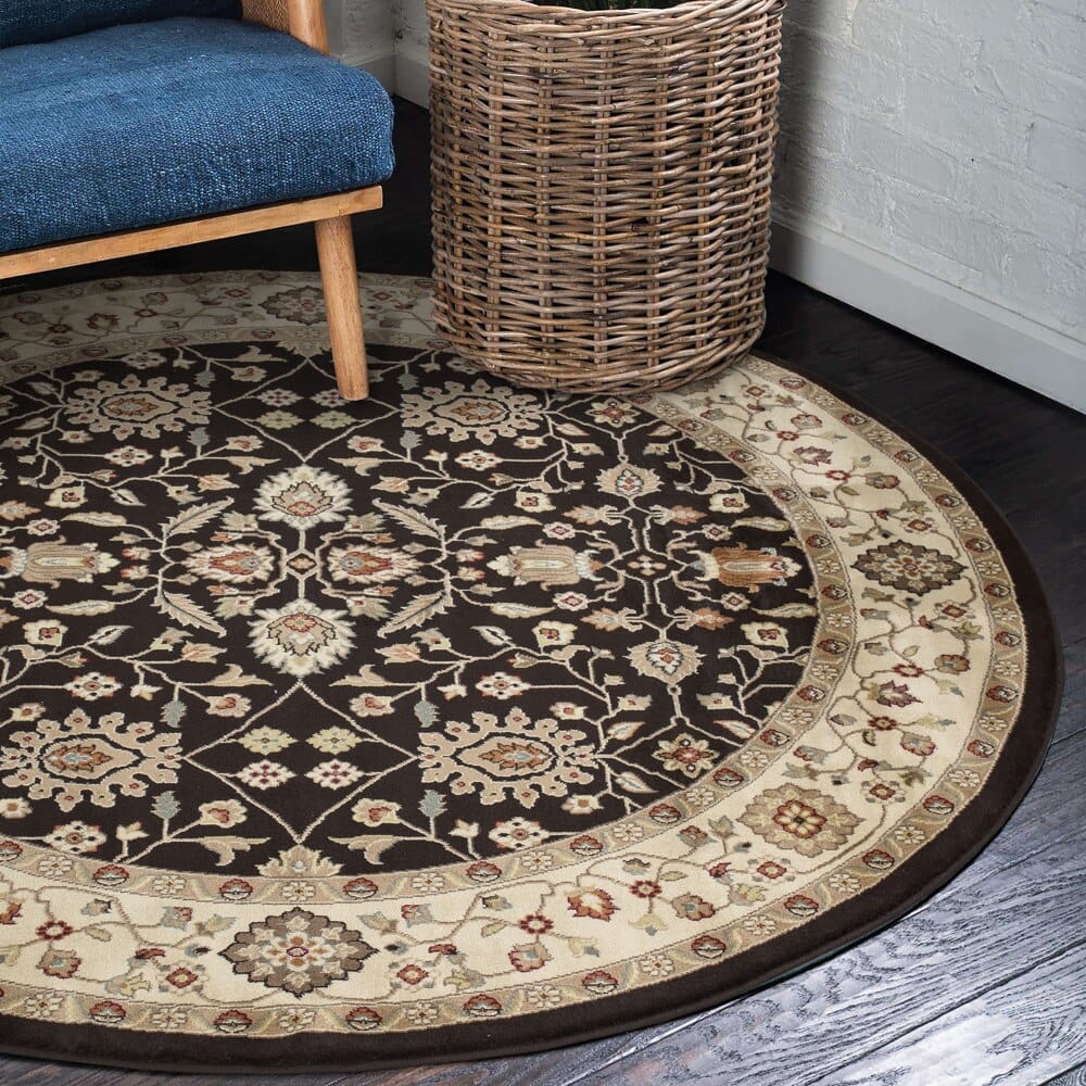 Valencia Area Rug, 5'5" Round 1 Million Point