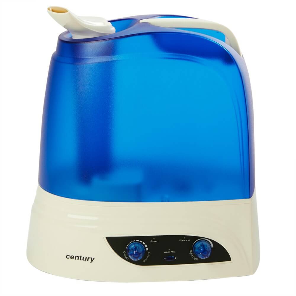 Century Warm Mist Humidifier with Night Light and Ionizer, 7L