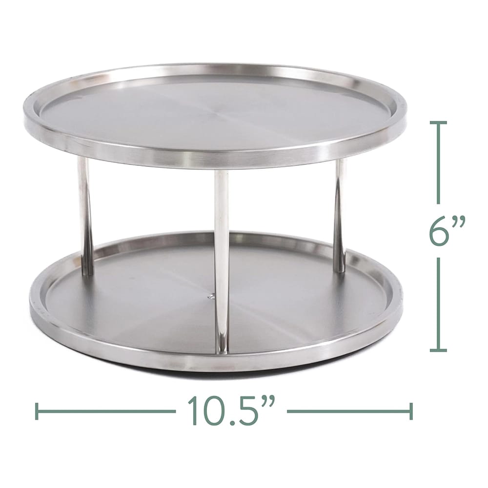 Estilo Stainless Steel 2-Tier Lazy Susan