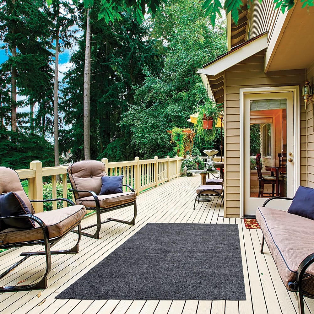 Indoor/Outdoor 3'3"x5' Ribbed Carpet