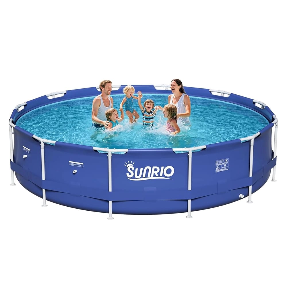 Sunrio 18' Above Ground Round Metal Frame Pool