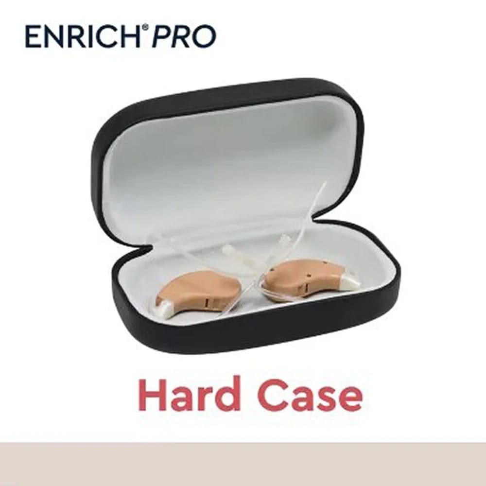 Lucid Hearing Enrich Pro OTC Hearing Aids, 40 Batteries Included