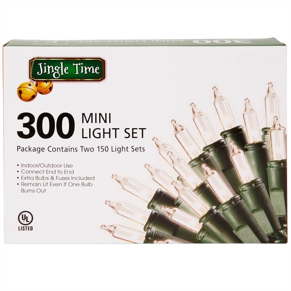 Jingle Time Mini Light Sets, 300 Lights