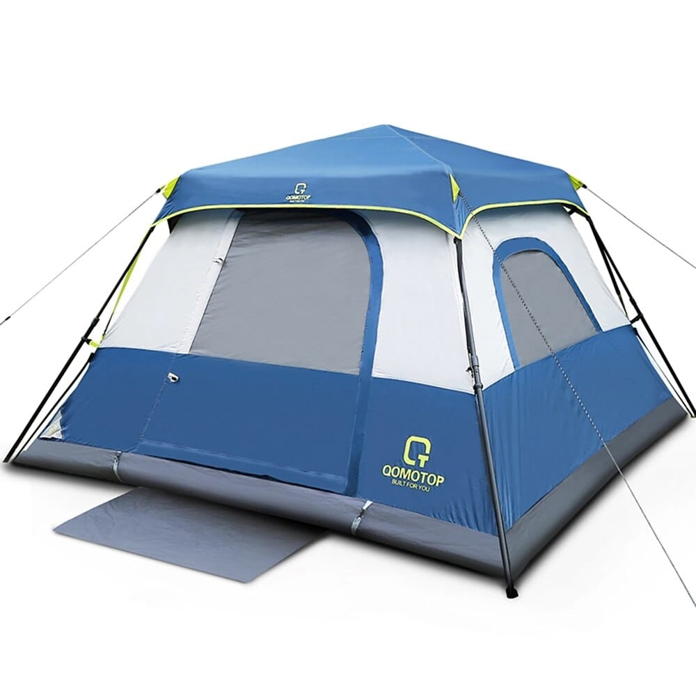 QOMOTOP 6-Person Waterproof Camping Tent, Blue