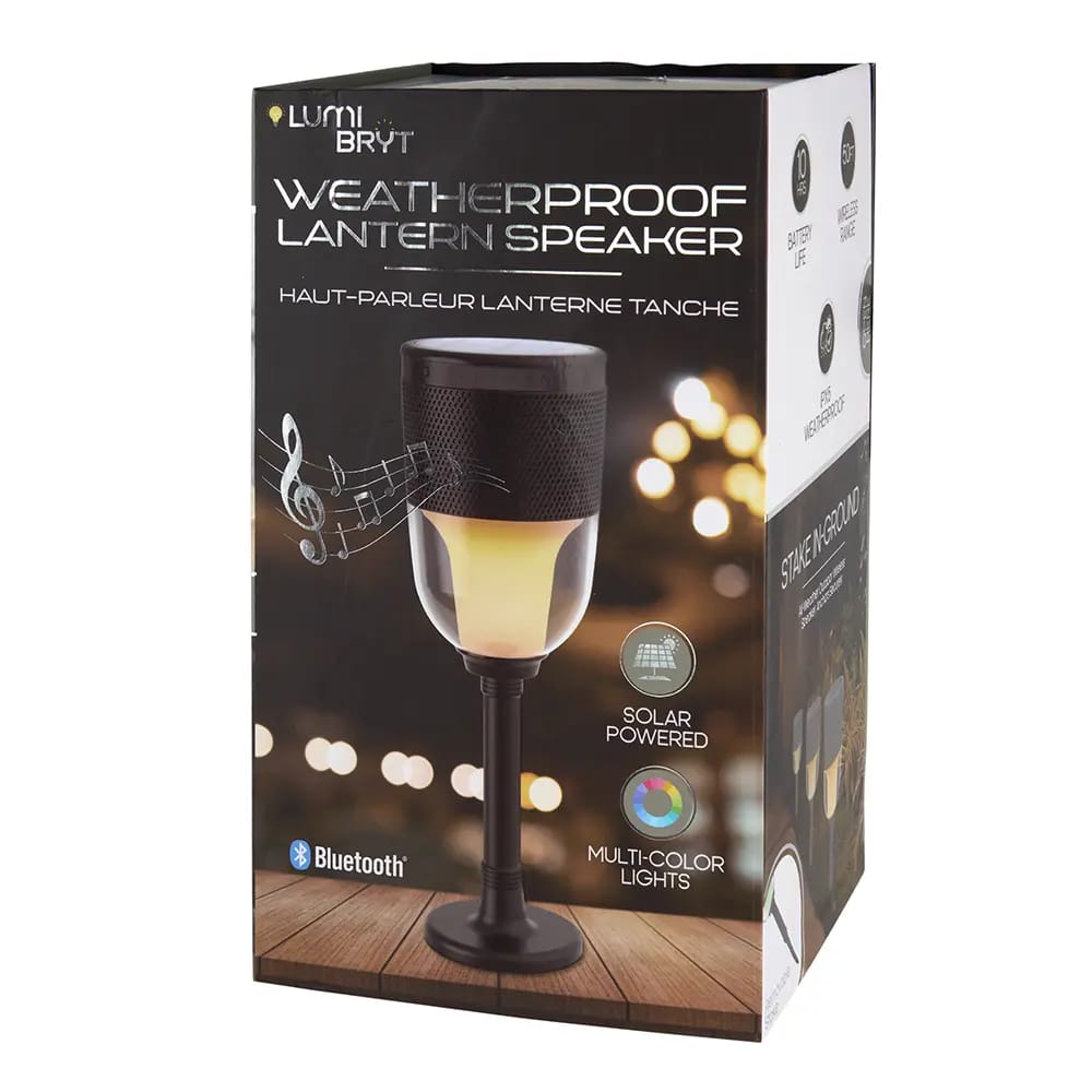 Lumi Bryt Weatherproof Lantern Speaker