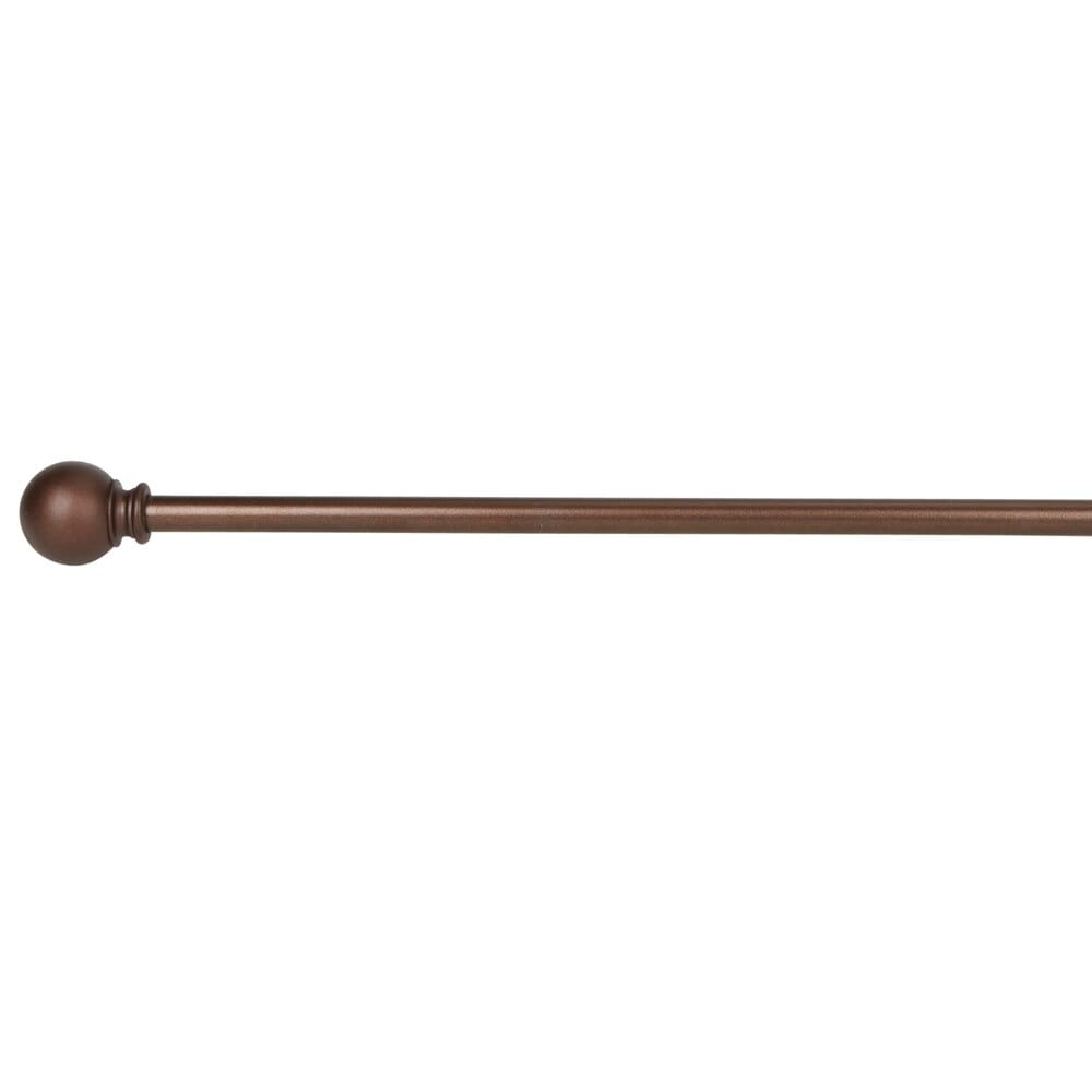 Bronze 48" - 86" Extendable Drapery Rod, 5/8"