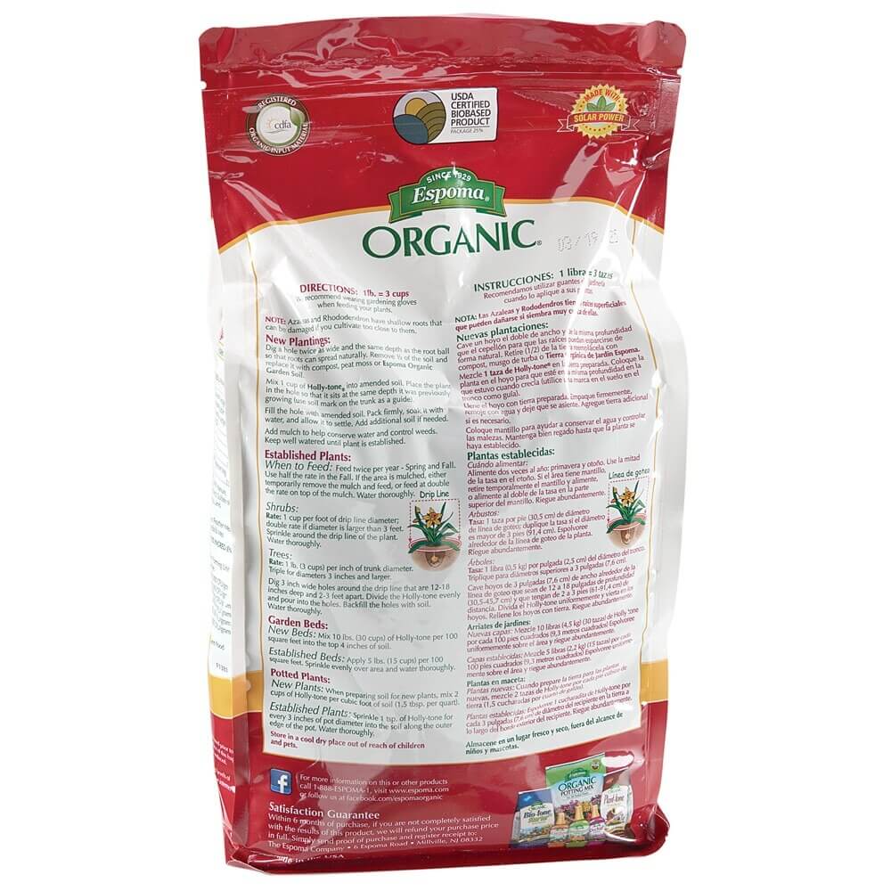 Espoma Organic Holly-Tone Evergreen & Azalea Food, 8 lb