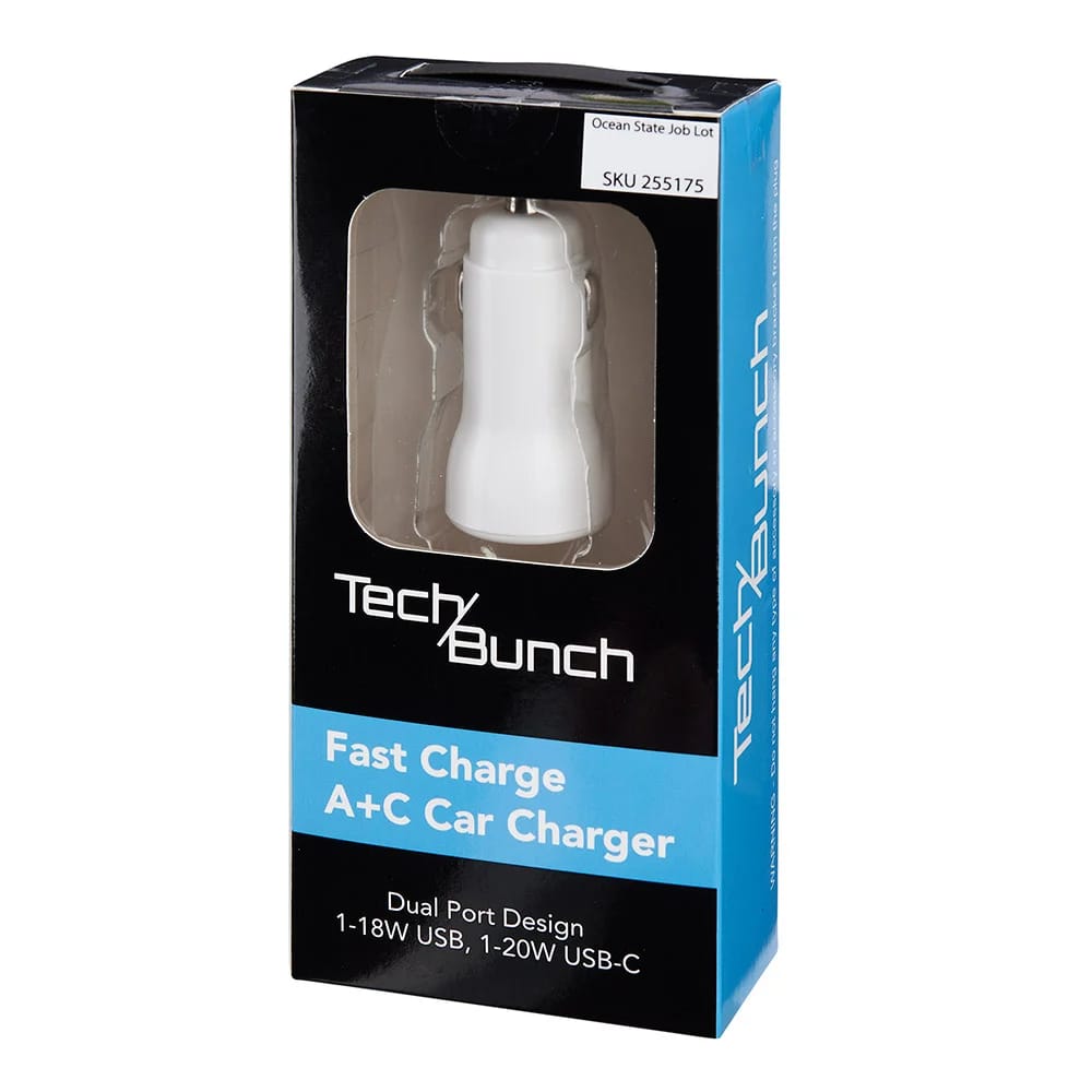 TechBunch Fast Charge A+C Car Charger