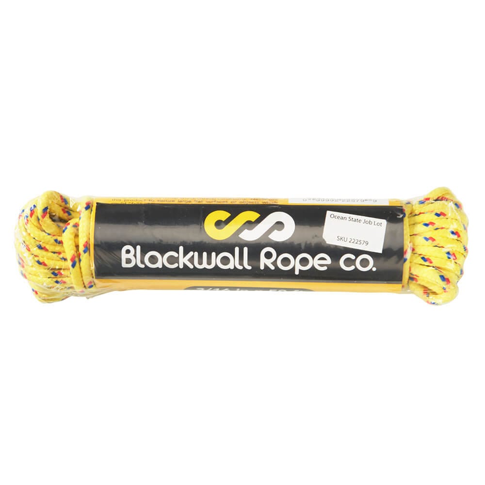 Blackwall Rope Co. 3/16" Diamond Braided Poly Rope, 50'